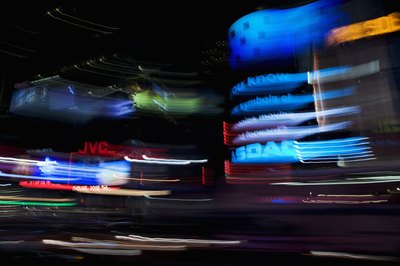 Medioimages/Photodisc/Photodisc/Getty Images Nasdaq is on Times Square in Manhattan.