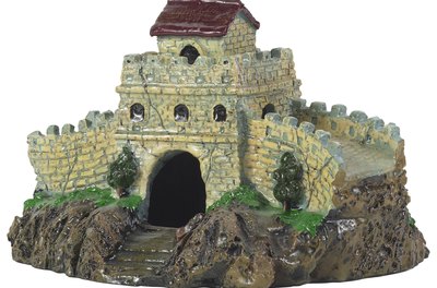 Hemera Technologies/PhotoObjects.net/Getty Images The plecostomus hides in castles, caves and flowerpots.