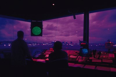 Comstock/Comstock/Getty Images Working conditions for an air traffic controller are not easy.