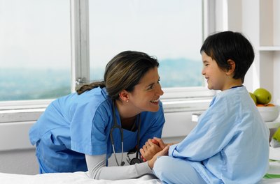 Michael Blann/Digital Vision/Getty Images Once she's a stepchild, your spouse's insurance can cover her hospital stay.