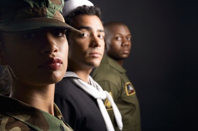 Thinkstock Images/Comstock/Getty Images The Navy recruits a few good women, even for officer positions.