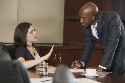 Comstock Images/Comstock/Getty Images Don't ignore threats of any kind.