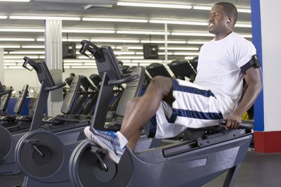 Jupiterimages/Comstock/Getty Images Recumbent bikes offer better back support and a challenging workout.