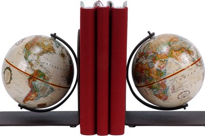 Zedcor Wholly Owned/PhotoObjects.net/Getty Images Think of bookends as decorative additions to your shelves.