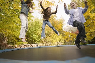 Brand X Pictures/Brand X Pictures/Getty Images Owning a trampoline can be risky business.