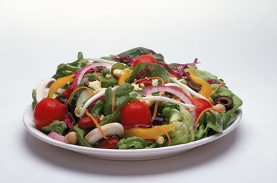 Jupiterimages/Comstock/Getty Images Colorful salads are the most nutritious.