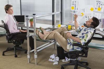 Creatas Images/Creatas/Getty Images Don't interfere with your on co-workers' efforts to get their work done.