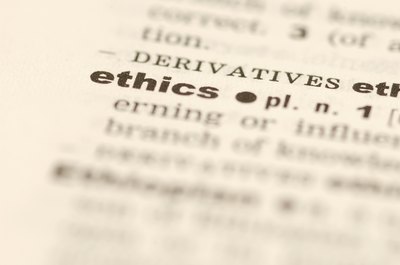 Hemera Technologies/AbleStock.com/Getty Images While you might be tempted to criticize everyone else's ethics, first spend time developing your own.