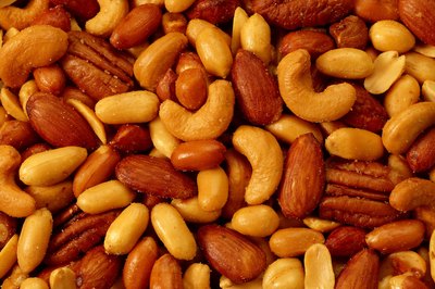 Brand X Pictures/Brand X Pictures/Getty Images Gluten may be lurking in unexpected places, including dry-roasted nuts.