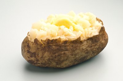 Jupiterimages/Photos.com/Getty Images Baked potatoes are rich in potassium.