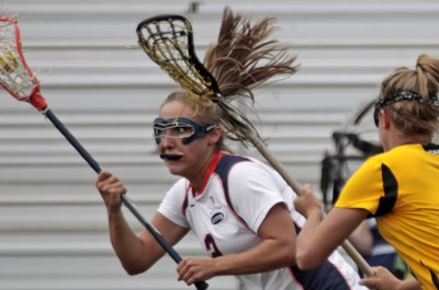 Jay Paul/Getty Images Sport/Getty Images Women's lacrosse heads feature shallower pockets.