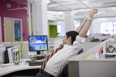 Todd Warnock/Lifesize/Getty Images A five-minute office workout can have an impact on your health.