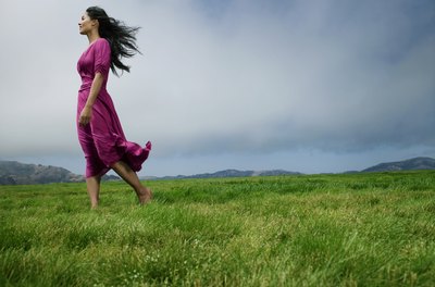 Siri Stafford/Lifesize/Getty Images Practice tall posture when out for a stroll.