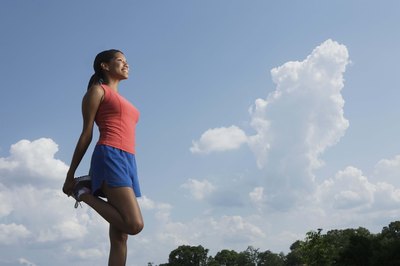 Jupiterimages/Brand X Pictures/Getty Images Static stretches are ideally suited for your cool-down.