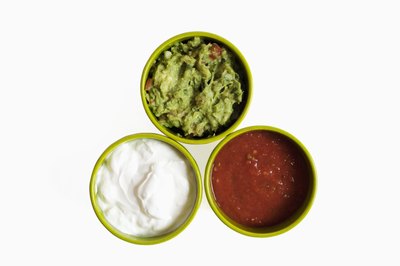 Jack Hollingsworth/Photodisc/Getty Images Make a tasty, low-sodium dip using fresh fruits, vegetables and herbs.