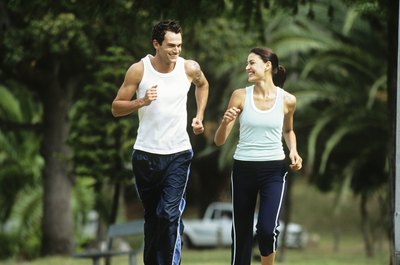 Stockbyte/Stockbyte/Getty Images Make getting fit a corporate goal.