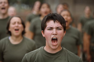 Scott Olson/Getty Images News/Getty Images The Physical Fitness Badge recognizes the strength and endurance of soldiers.