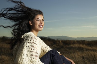 Ryan McVay/Lifesize/Getty Images Achieving this breezy look comes easily with the addition of Indian hair.