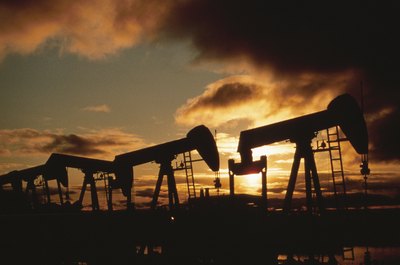 Hemera Technologies/Photos.com/Getty Images Oil and gas royalties are common mineral rights investments.