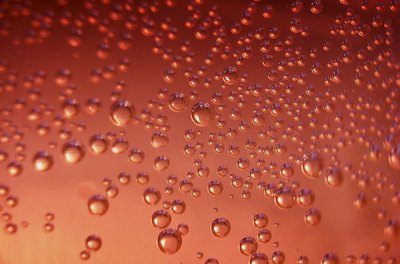 Ablestock.com/AbleStock.com/Getty Images Both soda and carbonated water contain small bubbles of carbon dioxide gas.