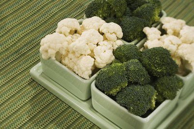 Jupiterimages/Comstock/Getty Images Broccoli and other vegetables in the genus Brassica contain goitrogens.