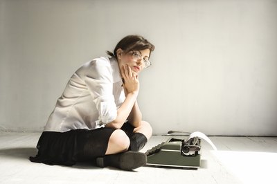 Jupiterimages/Comstock/Getty Images Entry-level jobs in writing aren't hard to come by if you have the right skills and connections.