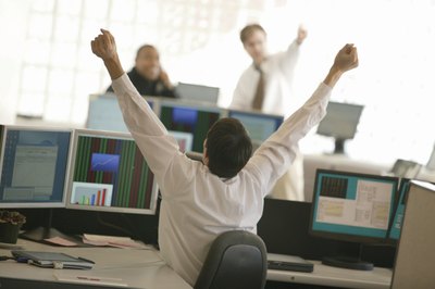 Comstock/Comstock/Getty Images Pink Sheet stocks are traded between stock trading desks, not on an exchange.