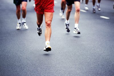 John Foxx/Stockbyte/Getty Images Chronic exertional compartment syndrome is commonly experienced by runners.