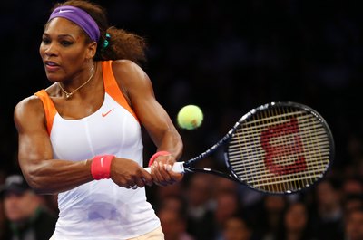 Elsa/Getty Images Sport/Getty Images Serena Williams showcases anaerobic tennis movements effortlessly.