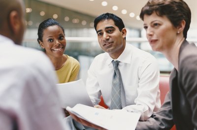 Digital Vision./Digital Vision/Getty Images Employee relations managers oversee staff members who perform the hands-on and administrative tasks in the field.