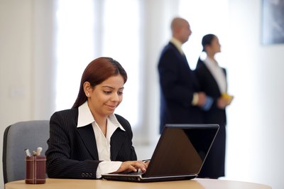 Visage/Stockbyte/Getty Images Write your job-related emails on your own time.