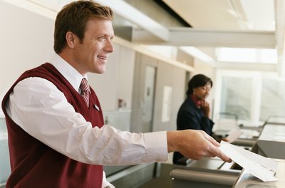 Digital Vision./Digital Vision/Getty Images An airline reservation agent must often be versatile.