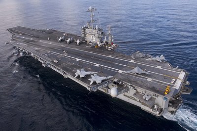 U.S. Navy/Getty Images News/Getty Images New Navy intelligence officers are frequently sent to aircraft carriers.