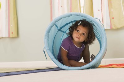 Jupiterimages/Comstock/Getty Images Nursery school is often a toddler's first "school" experience.