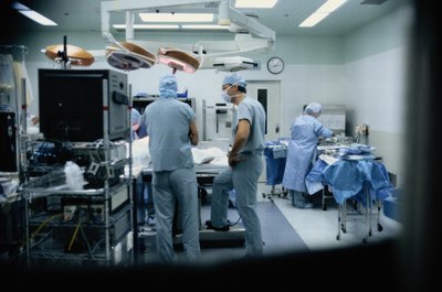 Keith Brofsky/Photodisc/Getty Images Medical equipment must be regularly serviced and maintained by technicians.