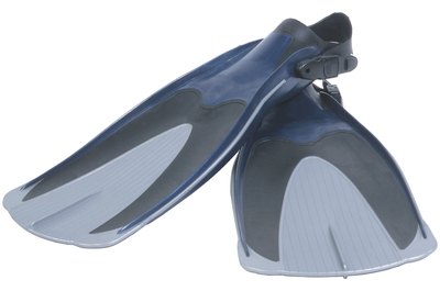 Hemera Technologies/PhotoObjects.net/Getty Images Swimming flippers add resistance to your workout.