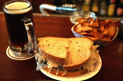 Tim Boyle/Getty Images News/Getty Images Sauerkraut is an important component of a Reuben sandwich.