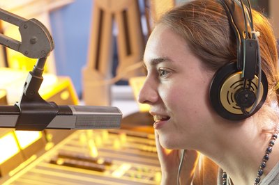 Hemera Technologies/AbleStock.com/Getty Images You'll need a clear, controlled voice as a radio intern.