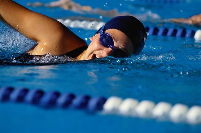 Ryan McVay/Photodisc/Getty Images Learning the skill of breathing is key to swimming well.