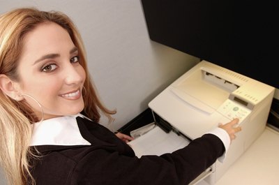 Medioimages/Photodisc/Photodisc/Getty Images Don't use company equipment to print or transmit your resume.