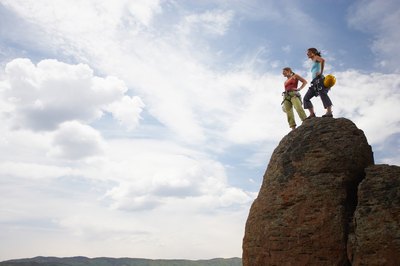 Jupiterimages/Photos.com/Getty Images Hit the heights on your climbing adventures with agility training.