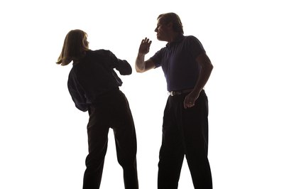 Comstock/Comstock/Getty Images Workplace violence and discrimination are illegal.