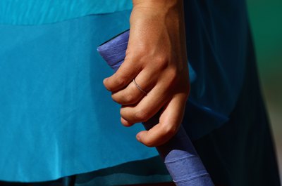 Ryan Pierse/Getty Images Sport/Getty Images It's harder to hold onto your racket when the grip is too big.