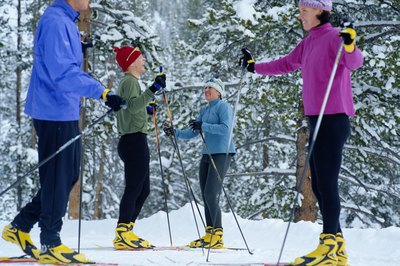 Ryan McVay/Photodisc/Getty Images Cross-country skiers can enjoy the beautiful countryside.