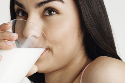 Christopher Robbins/Photodisc/Getty Images One 8-ounce glass of milk is one serving of dairy.