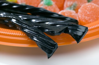 Jupiterimages/liquidlibrary/Getty Images Black licorice candy comes in many shapes.