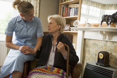 BananaStock/BananaStock/Getty Images Forensic gerontology specialists help identify elder abuse.