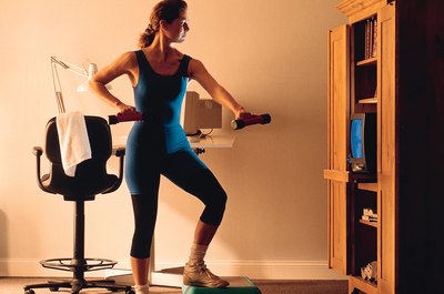 Comstock/Comstock/Getty Images Why go to the gym when you can have a brisk workout at home?