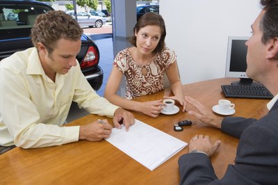 Polka Dot Images/Polka Dot/Getty Images Once you find a dealer that offers leases for the pre-owned car you want, get prepared to negotiate the monthly payment.