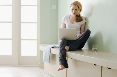 Jupiterimages/Pixland/Getty Images Legal transcriptionists can work nearly anywhere.